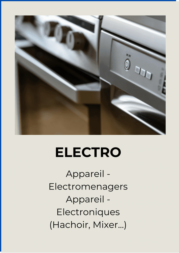 Electro Appareil - Electromenagers Appareil - Electroniques (Hachoir, Mixer)